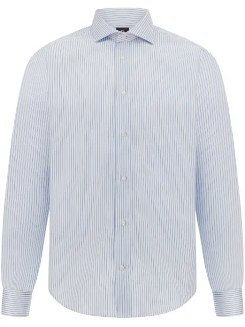 Boggi Milano striped poplin shirt