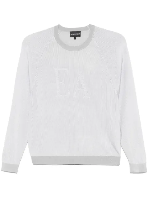 Emporio Armani logo-jacquard sweater