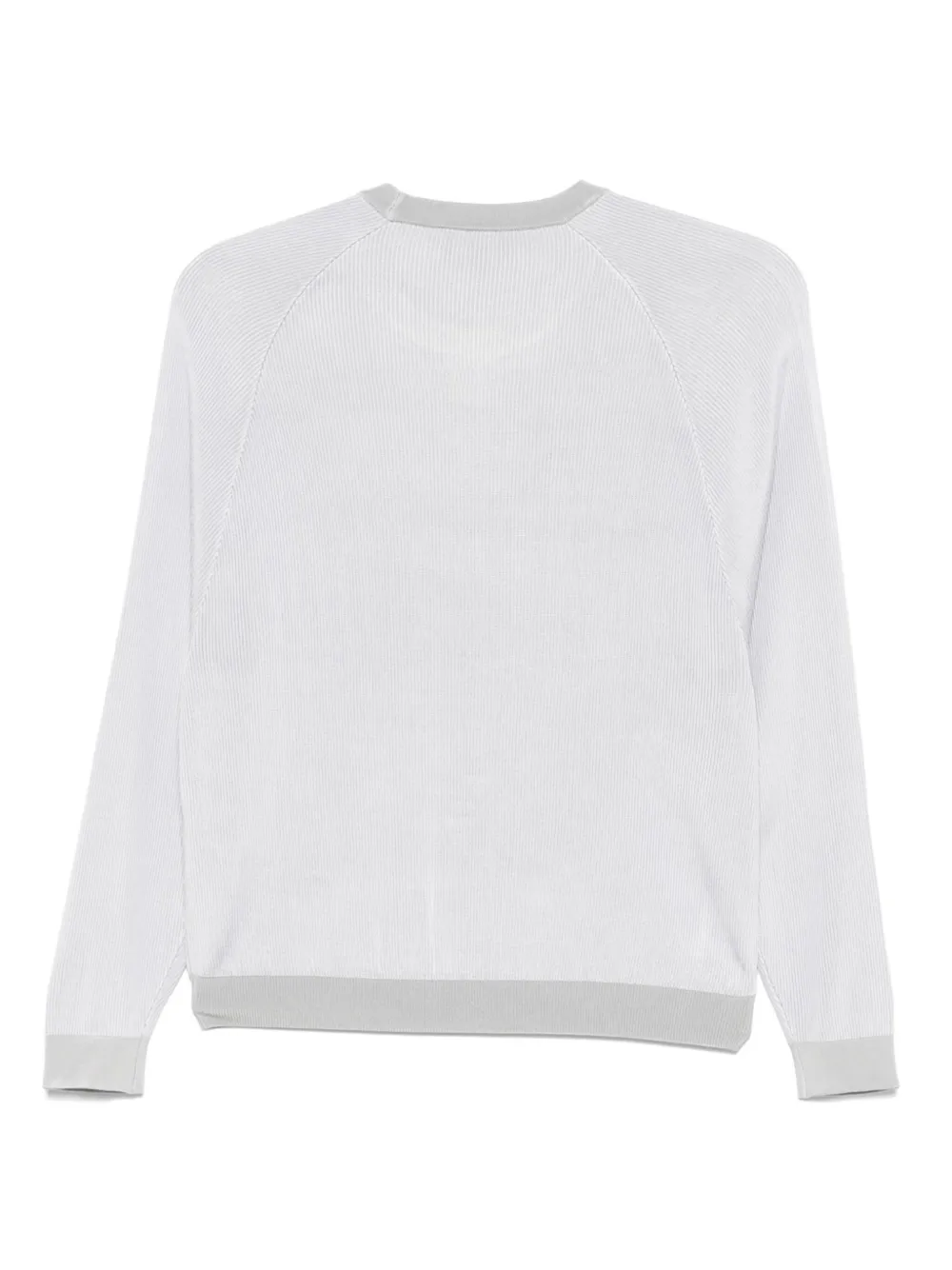 Emporio Armani Sweater met logo jacquard - Grijs