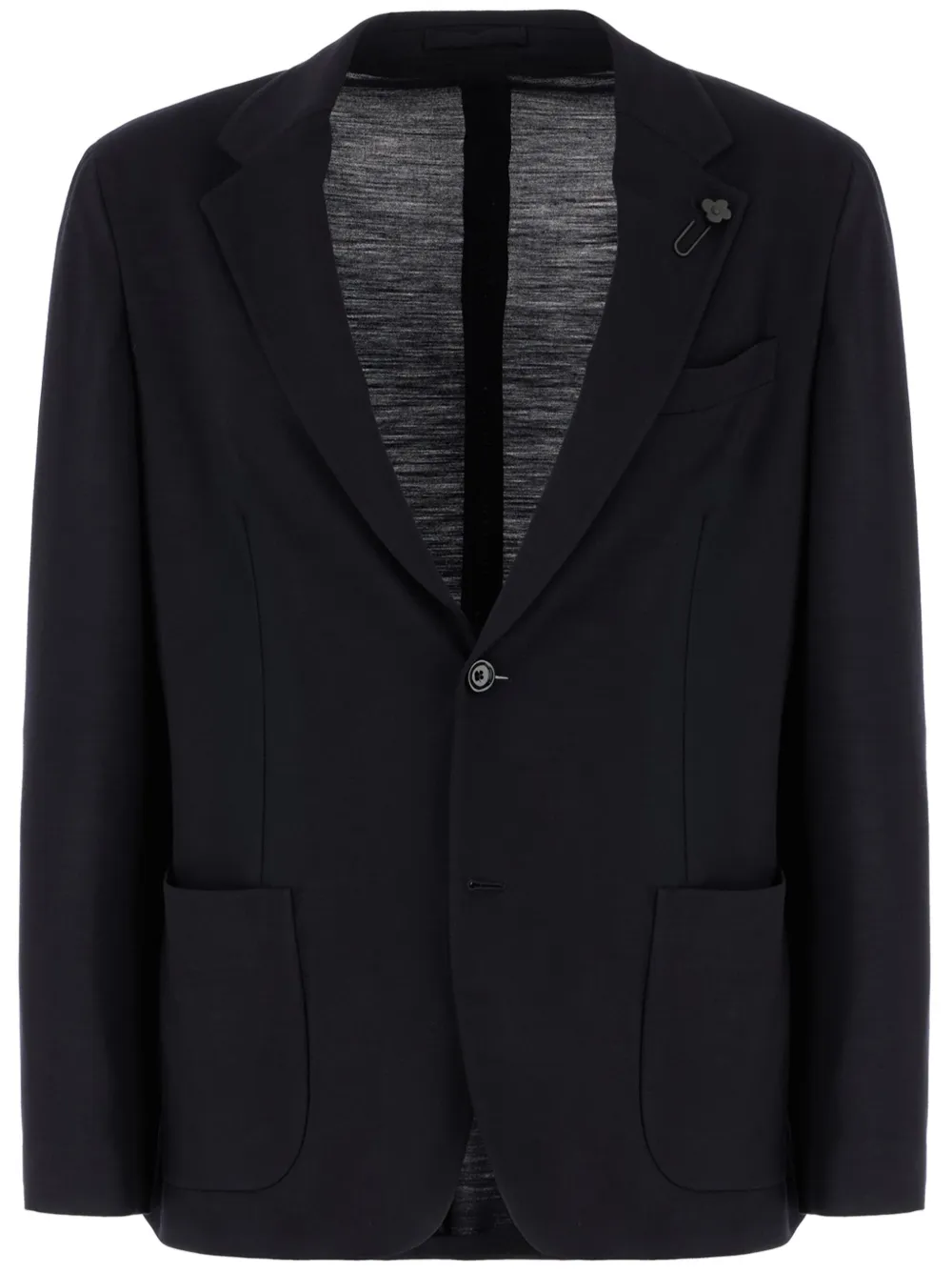 Lardini Blazer met enkele rij knopen Blauw