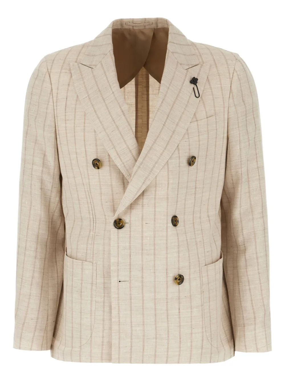 Lardini striped suit - Beige