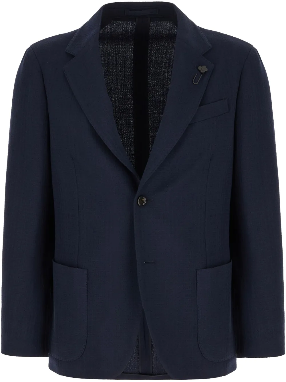 Lardini Blazer met enkele rij knopen Blauw