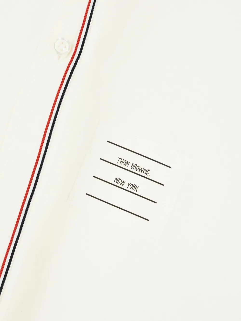Thom Browne Blouse met gestreepte afwerking Wit