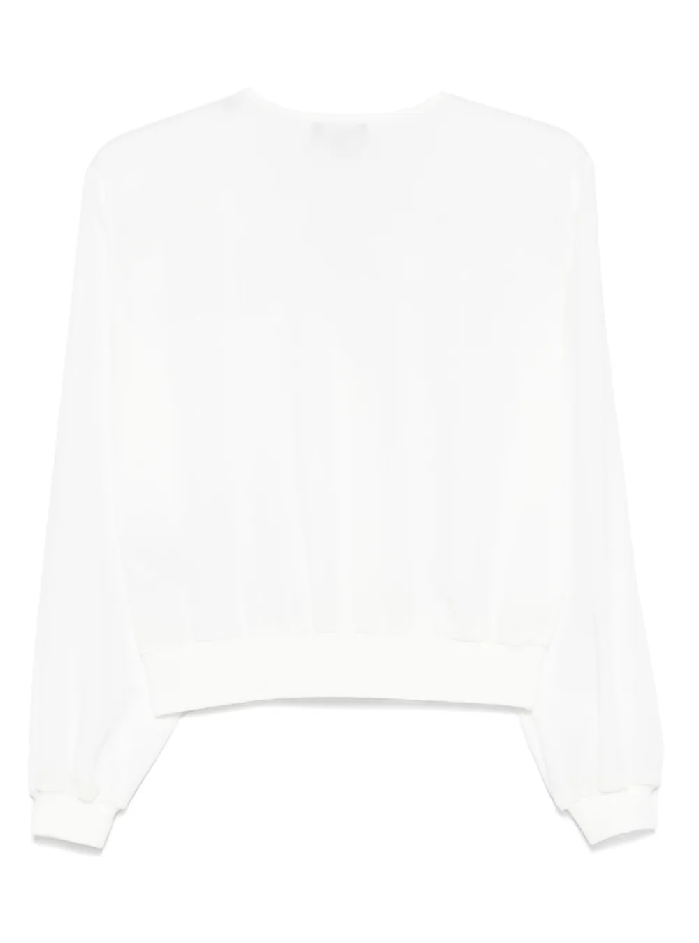 Emporio Armani Blouse met geborduurd logo - Wit