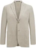 Boggi Milano linen-cotton blazer - Neutrals