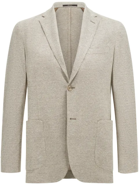 Boggi Milano blazer de algodón y lino