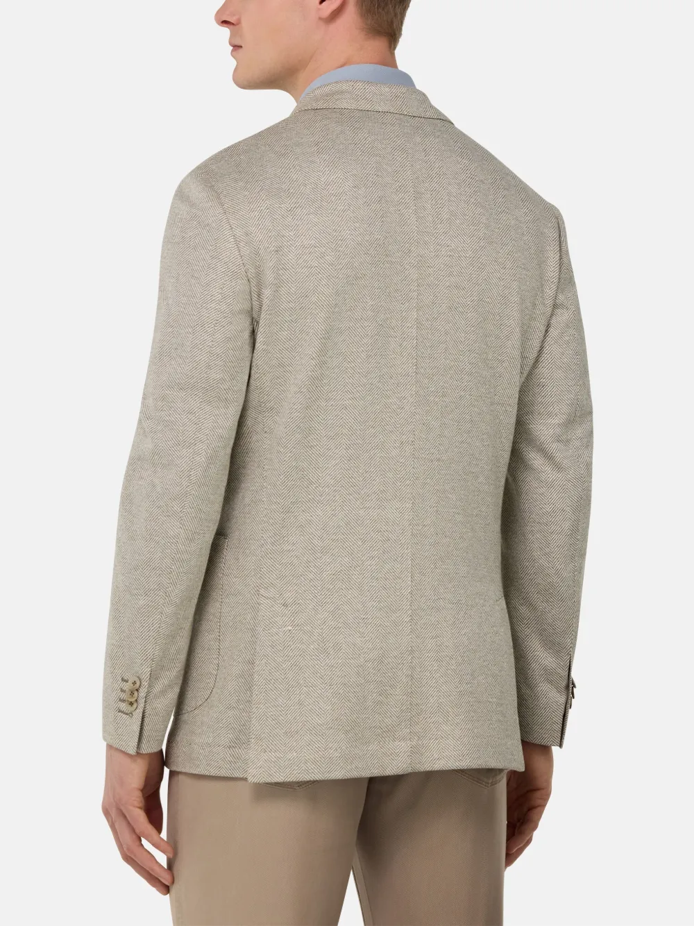 Boggi Milano Blazer van linnen-katoenmix Beige
