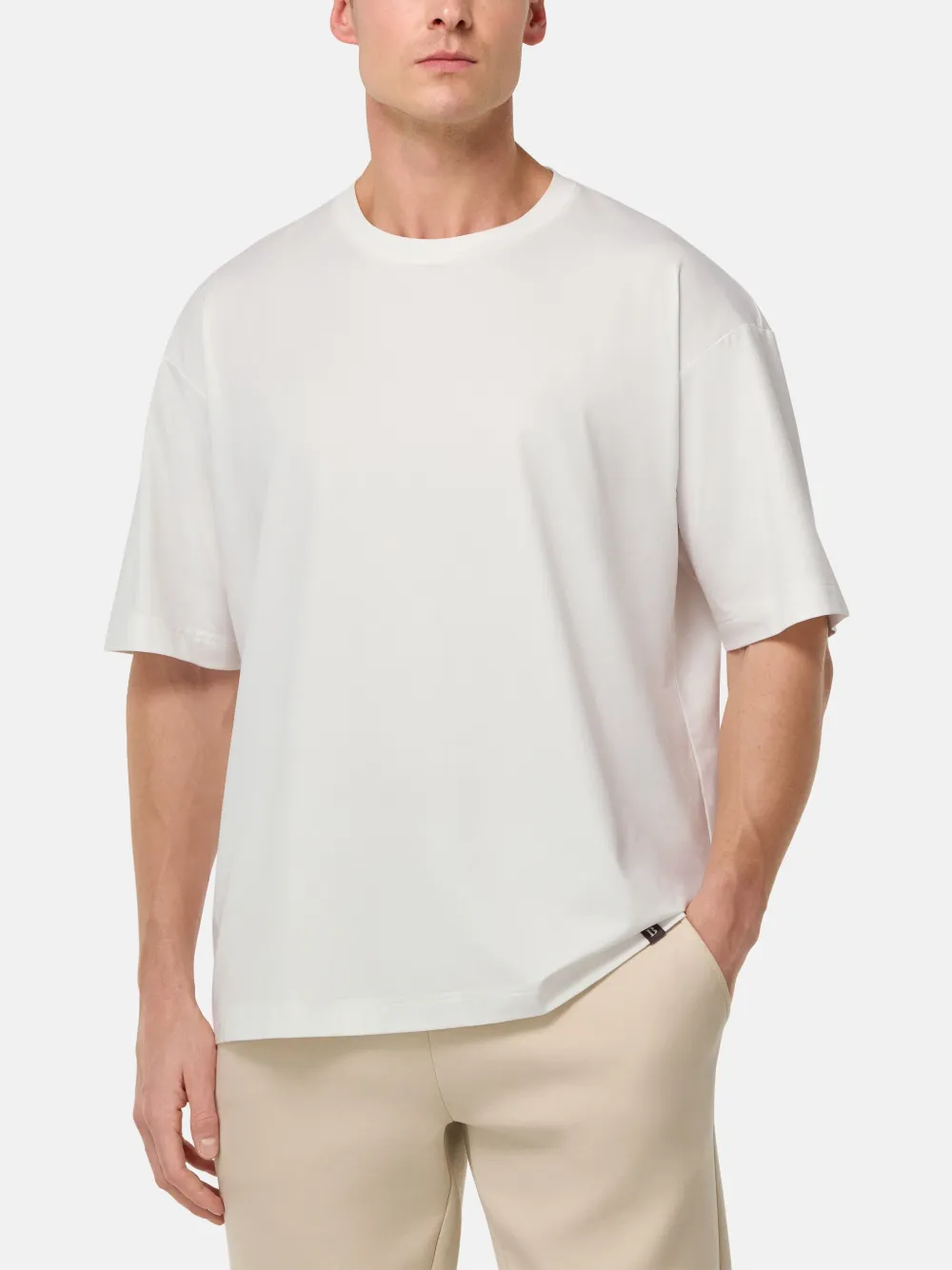 Boggi Milano High-Performance S.Cafè T-shirt Wit