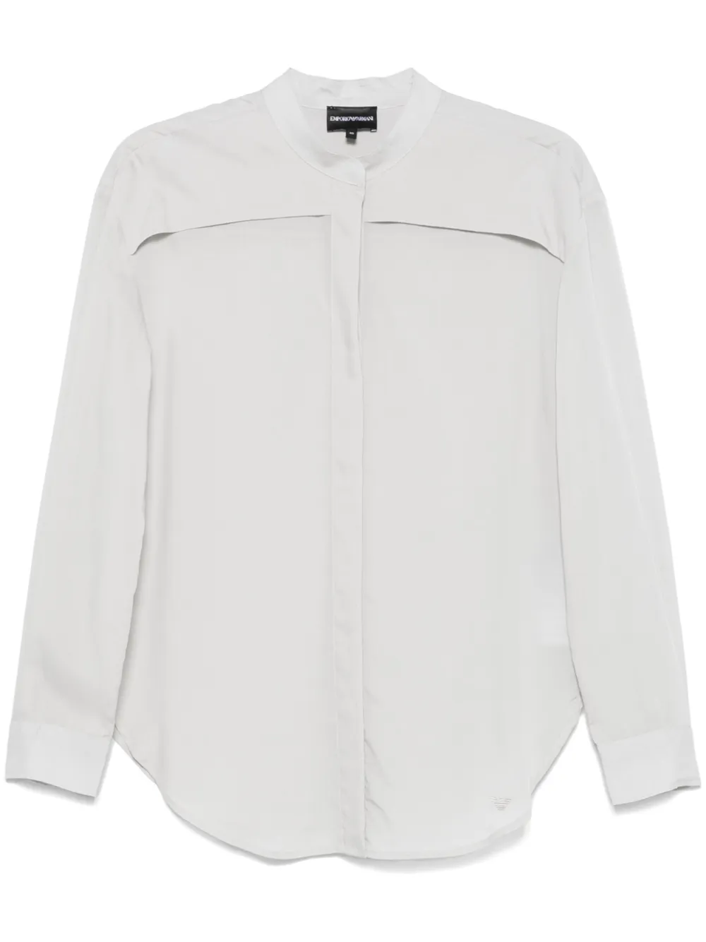 Emporio Armani Blouse met geborduurd logo Grijs