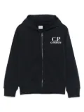 C.P. Company Kids Goggles-detail hoodie - Blue