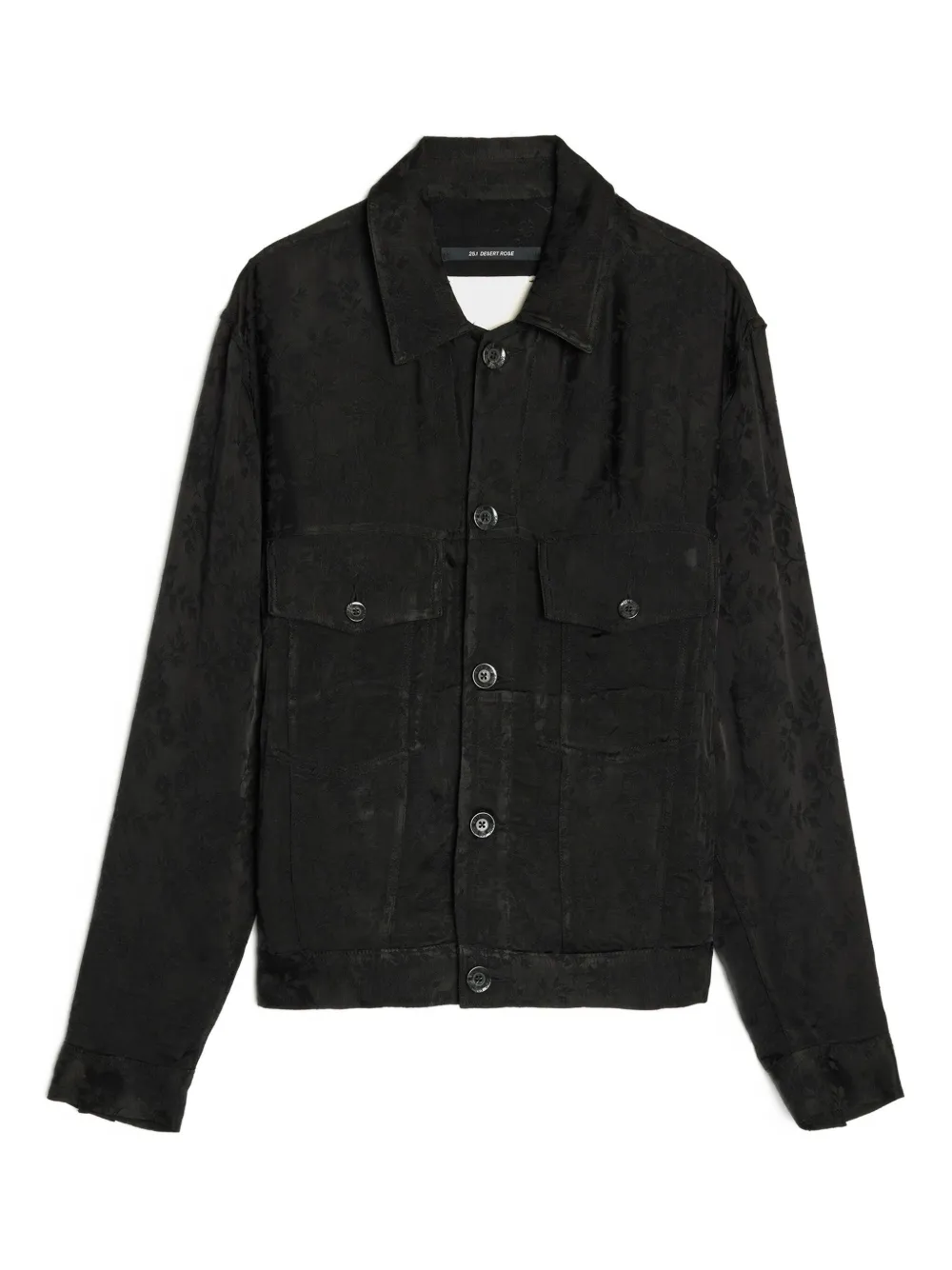 floral-embossed jacket
