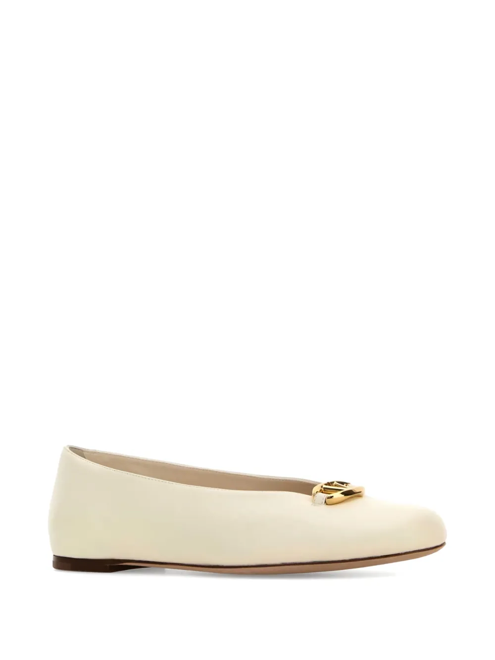 Valentino Garavani VLogo Studio ballerina shoes - Beige