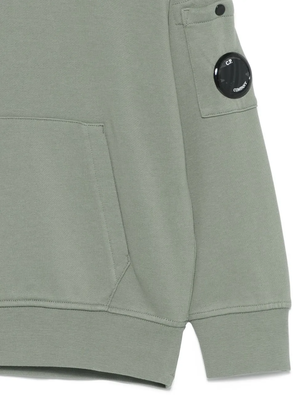 C.P. Company Kids Hoodie met lensdetail Groen