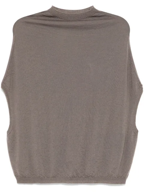 Rick Owens round neck sleeveless vest