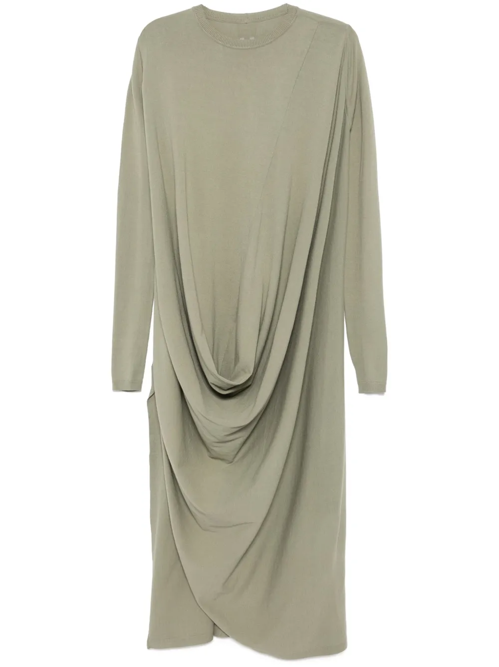Rick Owens robe drapée en maille | gris | Image 1