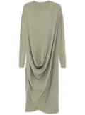 Rick Owens draped knitted dress - Grey