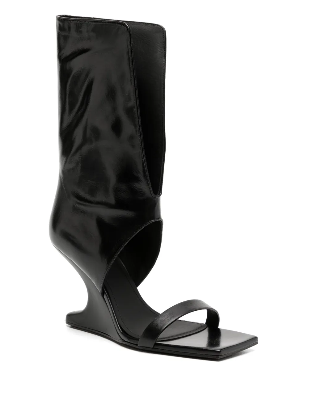 Rick Owens Sandalen met hoge hak Zwart