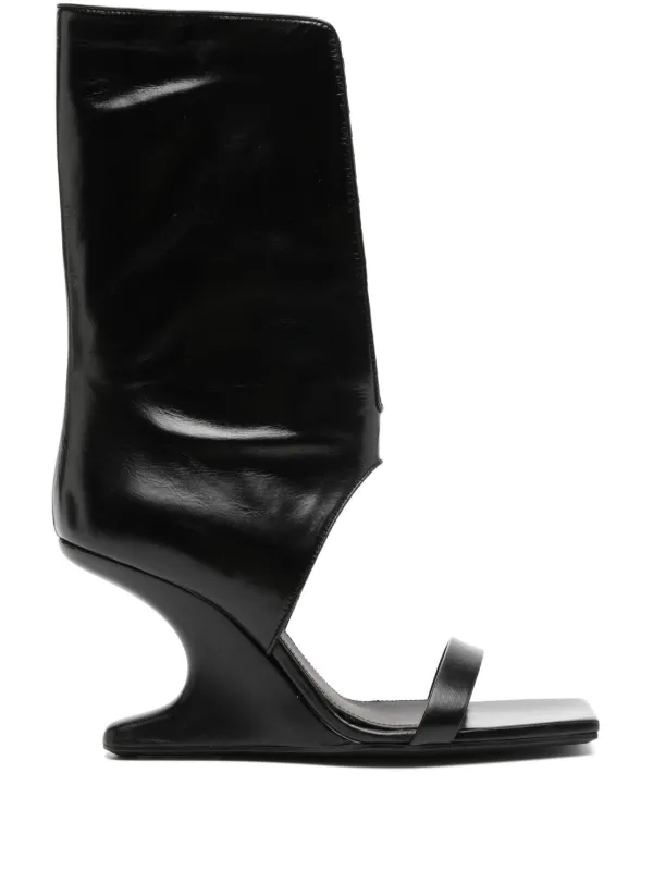 サンダル・ミュール RICK OWENS Women Sandals RP01C5871 BLACK Rick Owens Sandals RP01C5871.LPO-09 BLACK | IlDuomo