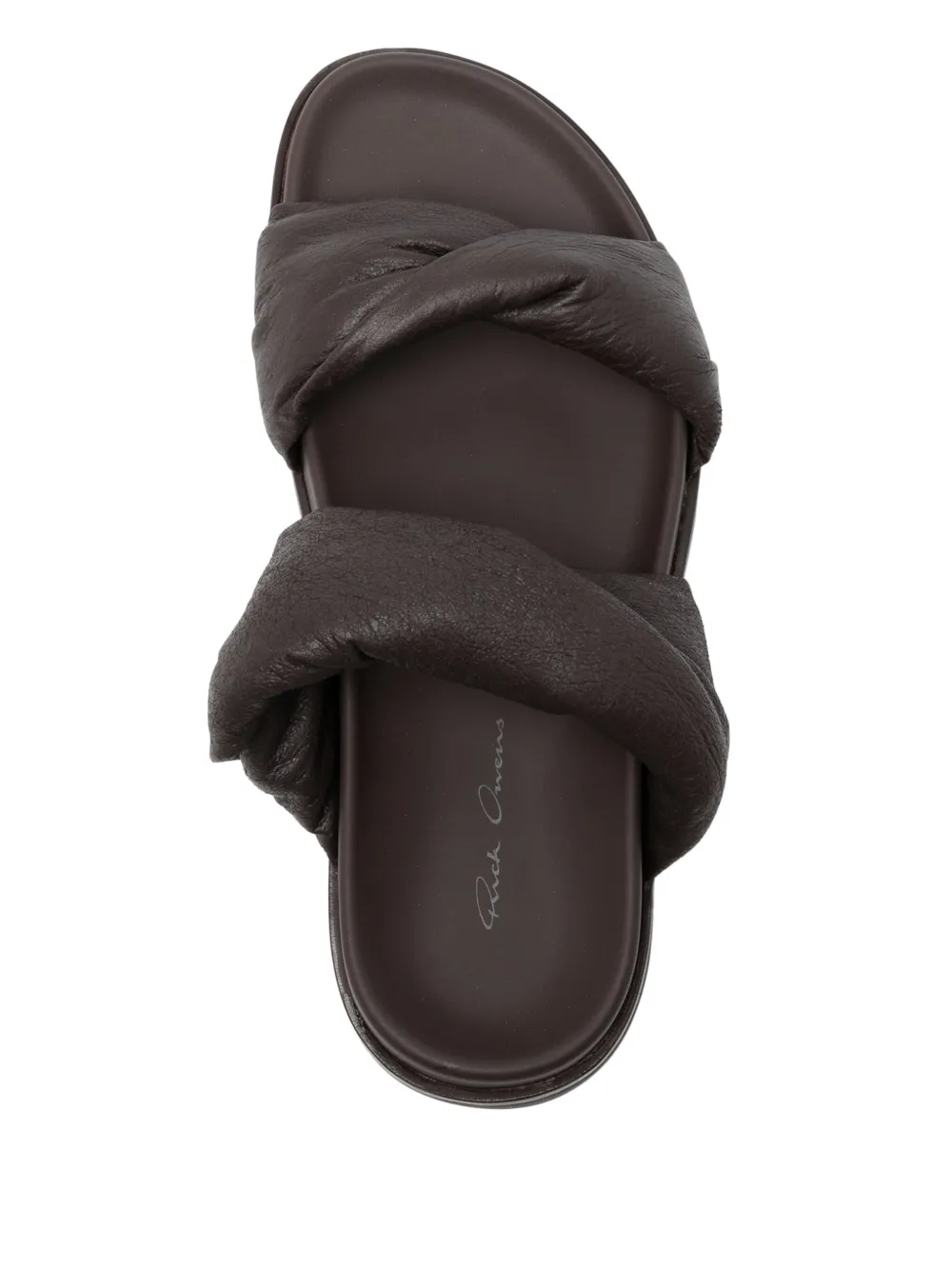 Rick Owens Sandalen met ronde neus Bruin