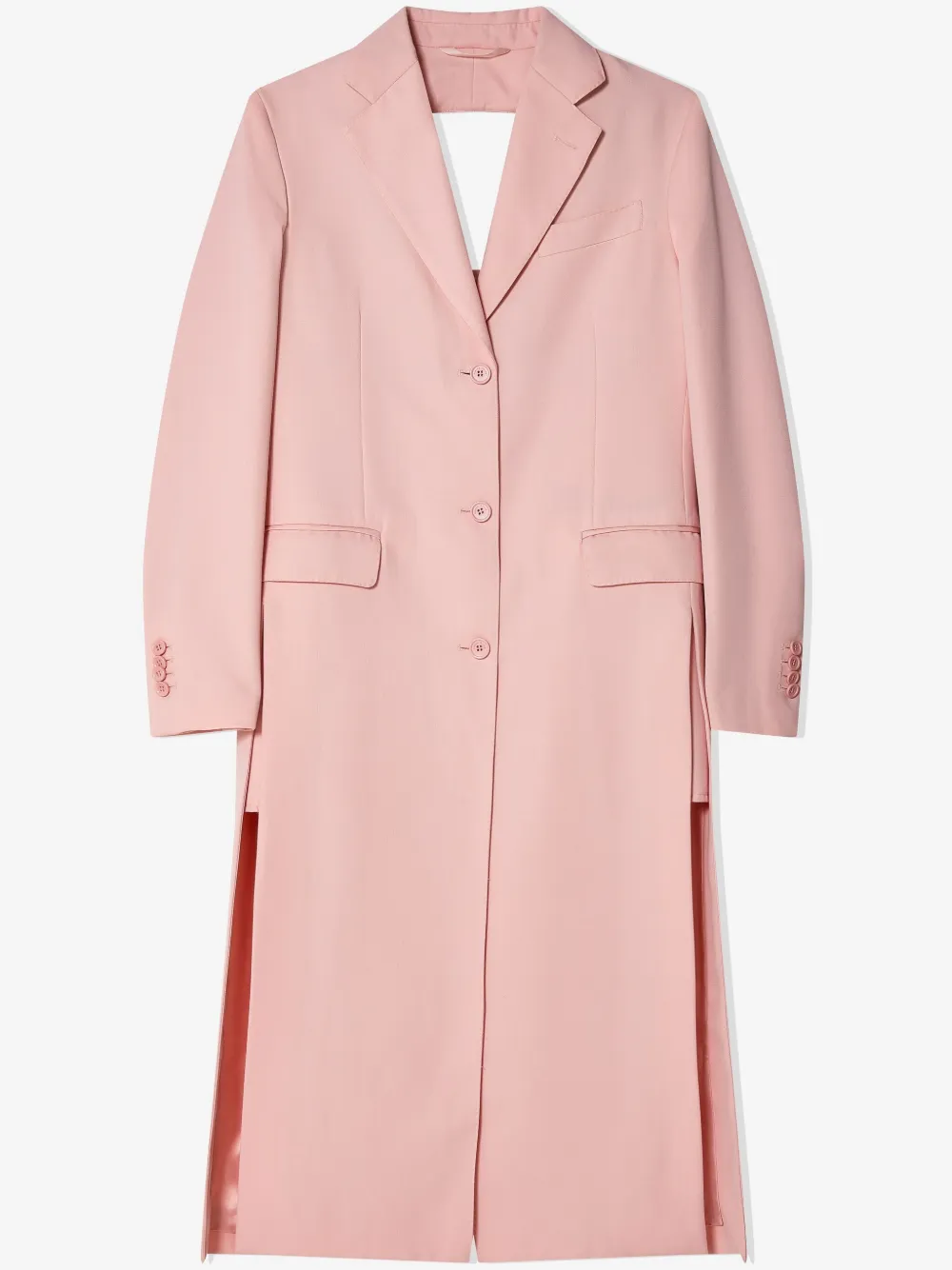 Simone Rocha Cut-out Bow-detail Coat In ピンク