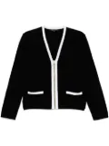 agnès b. V-neck cardigan - Black