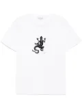 agnès b. lizard-print T-shirt - White