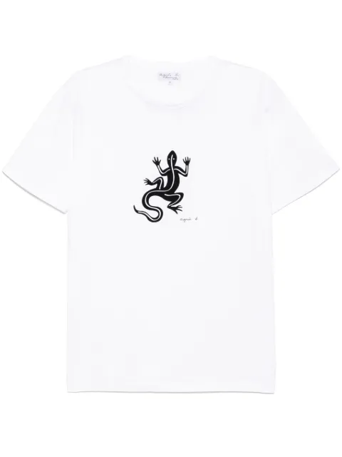 agnès b.  lizard-print T-shirt
