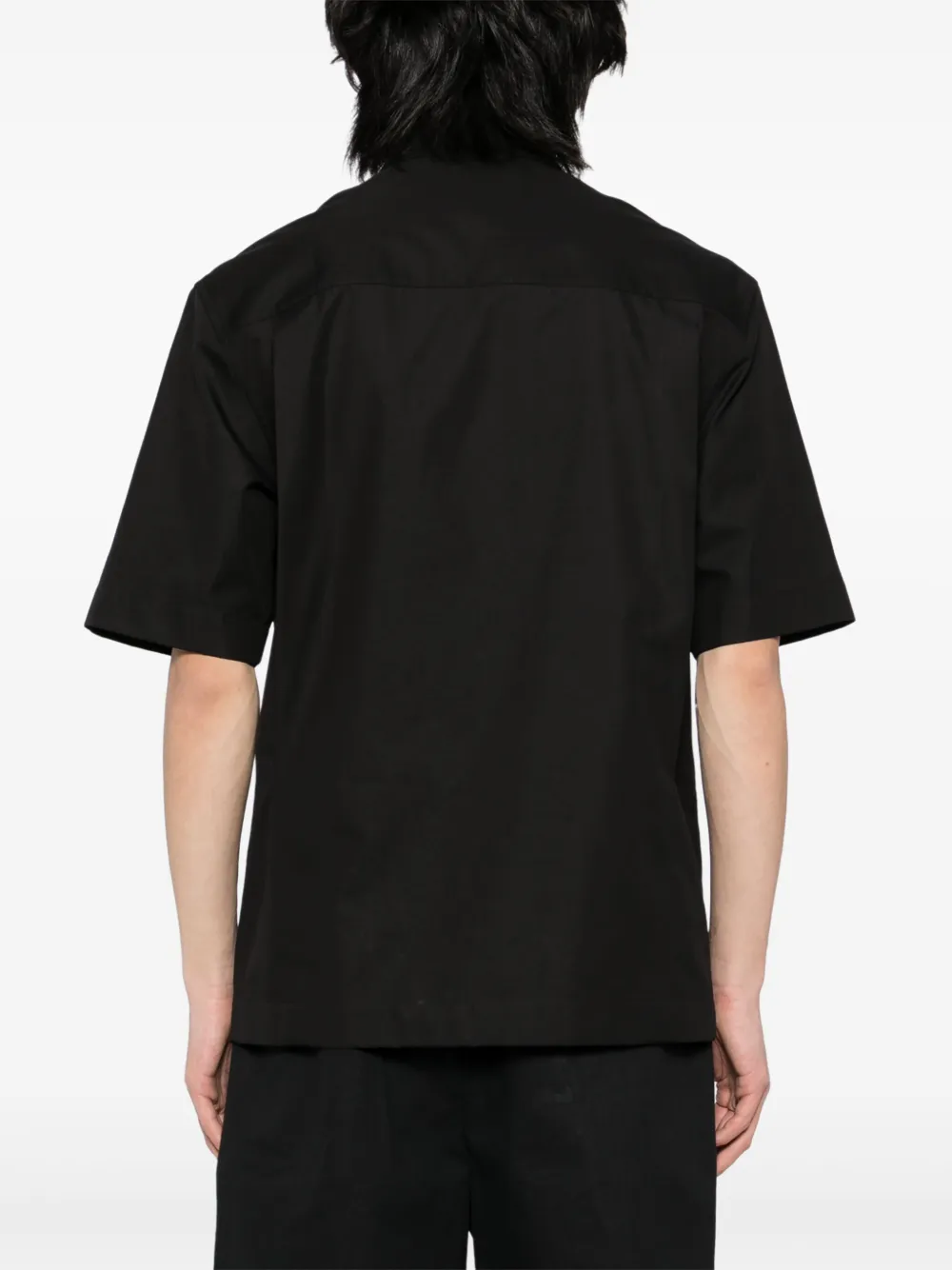 Jil Sander Overhemd met korte mouwen Zwart