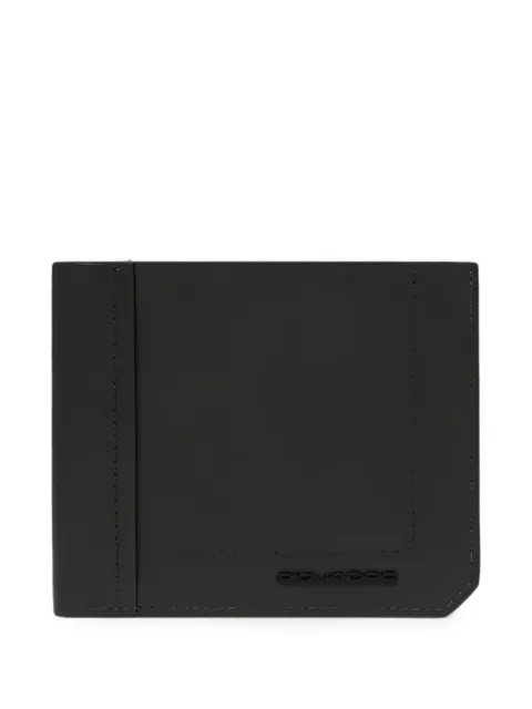 PIQUADRO logo-plaque bifold wallet