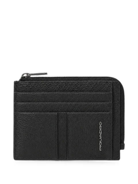 PIQUADRO porte-cartes à fermeture zippée
