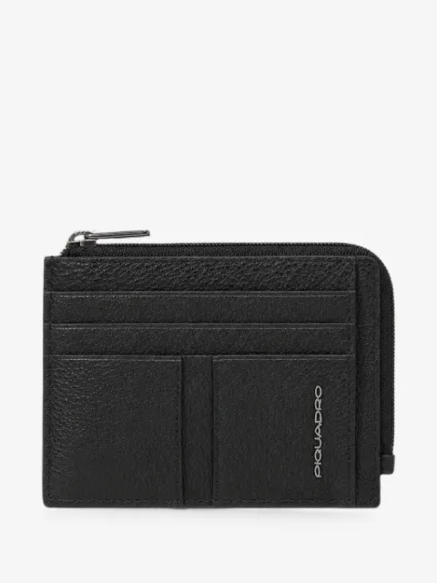 PIQUADRO zipped cardholder