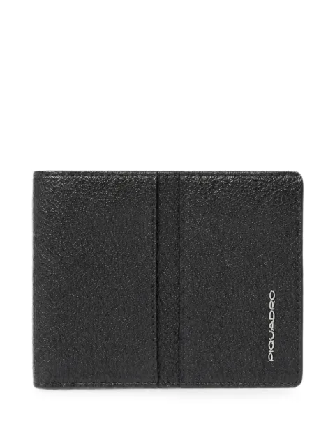 PIQUADRO cartera plegable con placa del logo