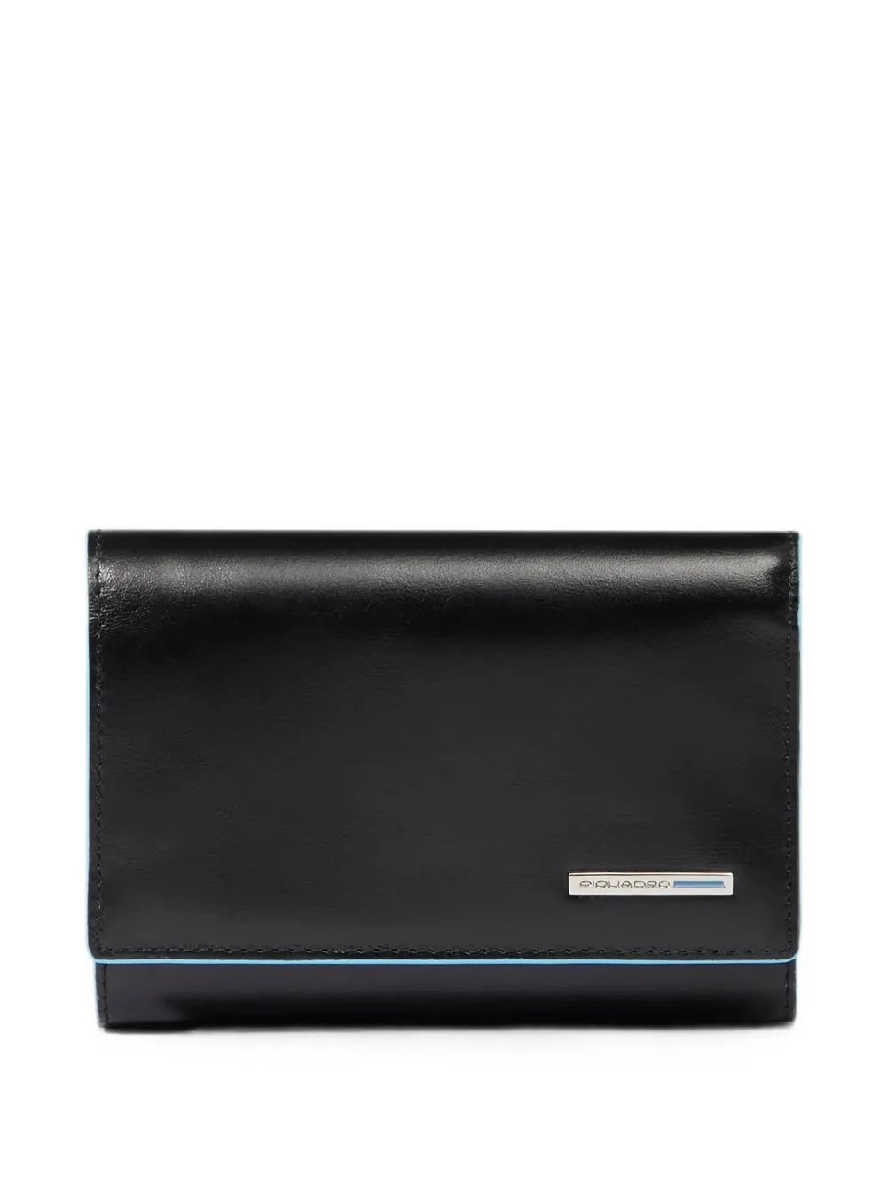 PIQUADRO Portemonnaie mit Logo-Schild - Schwarz