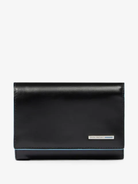 PIQUADRO logo-plaque leather wallet