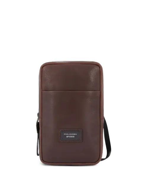 PIQUADRO logo-plaque leather shoulder bag