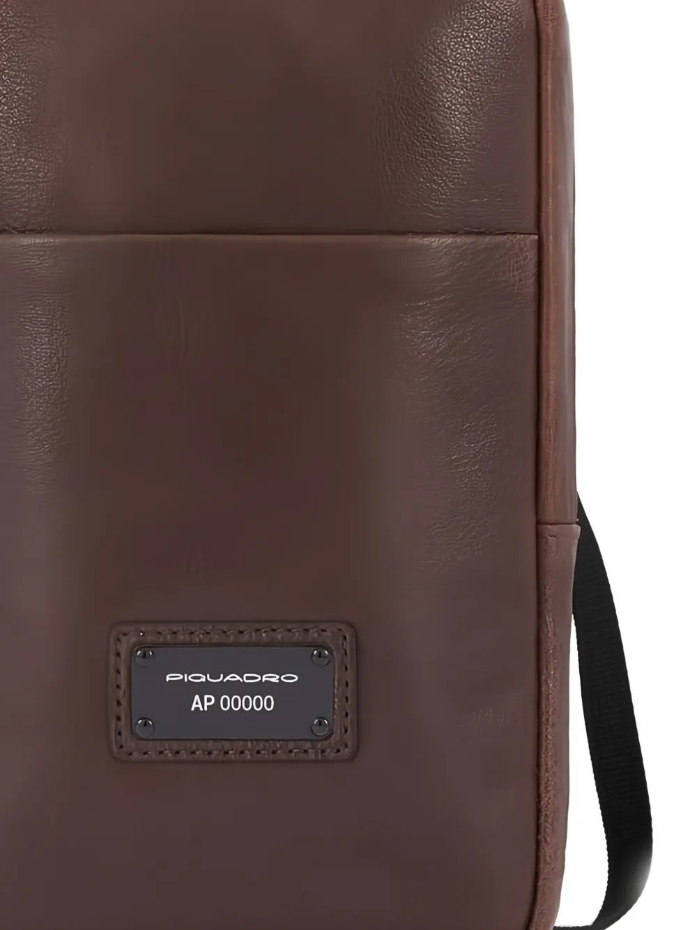 PIQUADRO Schoudertas met logoplakkaat Bruin