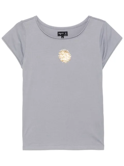 agnès b.  playera con motivo estampado