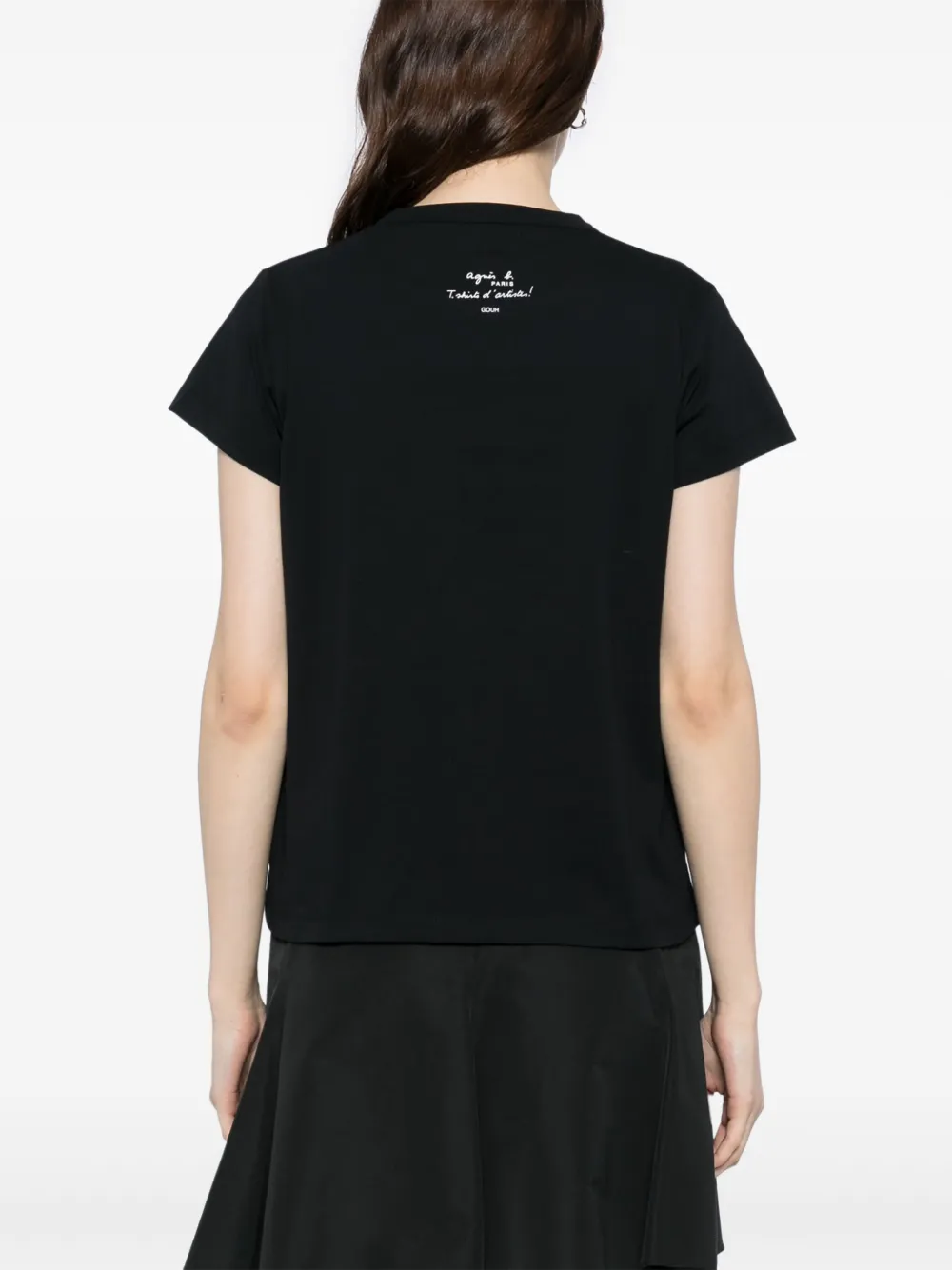 Agnès B. Graphic Print T-shirt In Black
