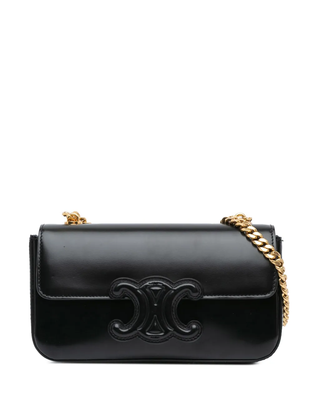 2022 Shiny Calfskin Triomphe Claude Chain shoulder bag