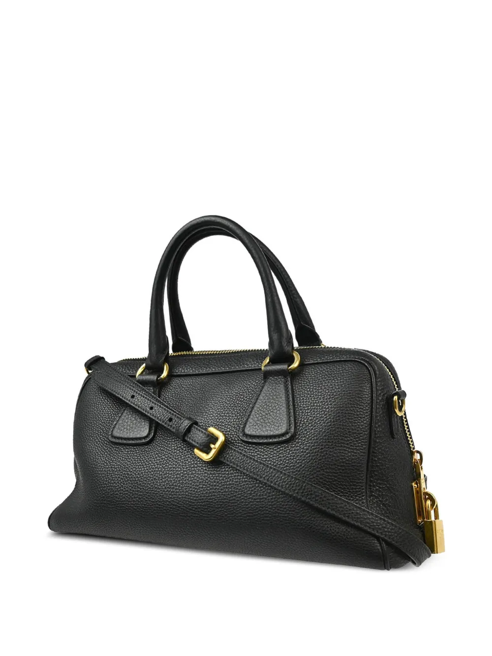 Prada Pre-Owned 2010s handtas met logo - Zwart