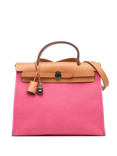 Hermès Pre-Owned 2014 Toile Herbag Zip 31 satchel