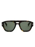 Bvlgari pilot-frame sunglasses - Brown