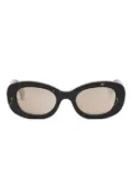 Bvlgari geometric-frame sunglasses - Black