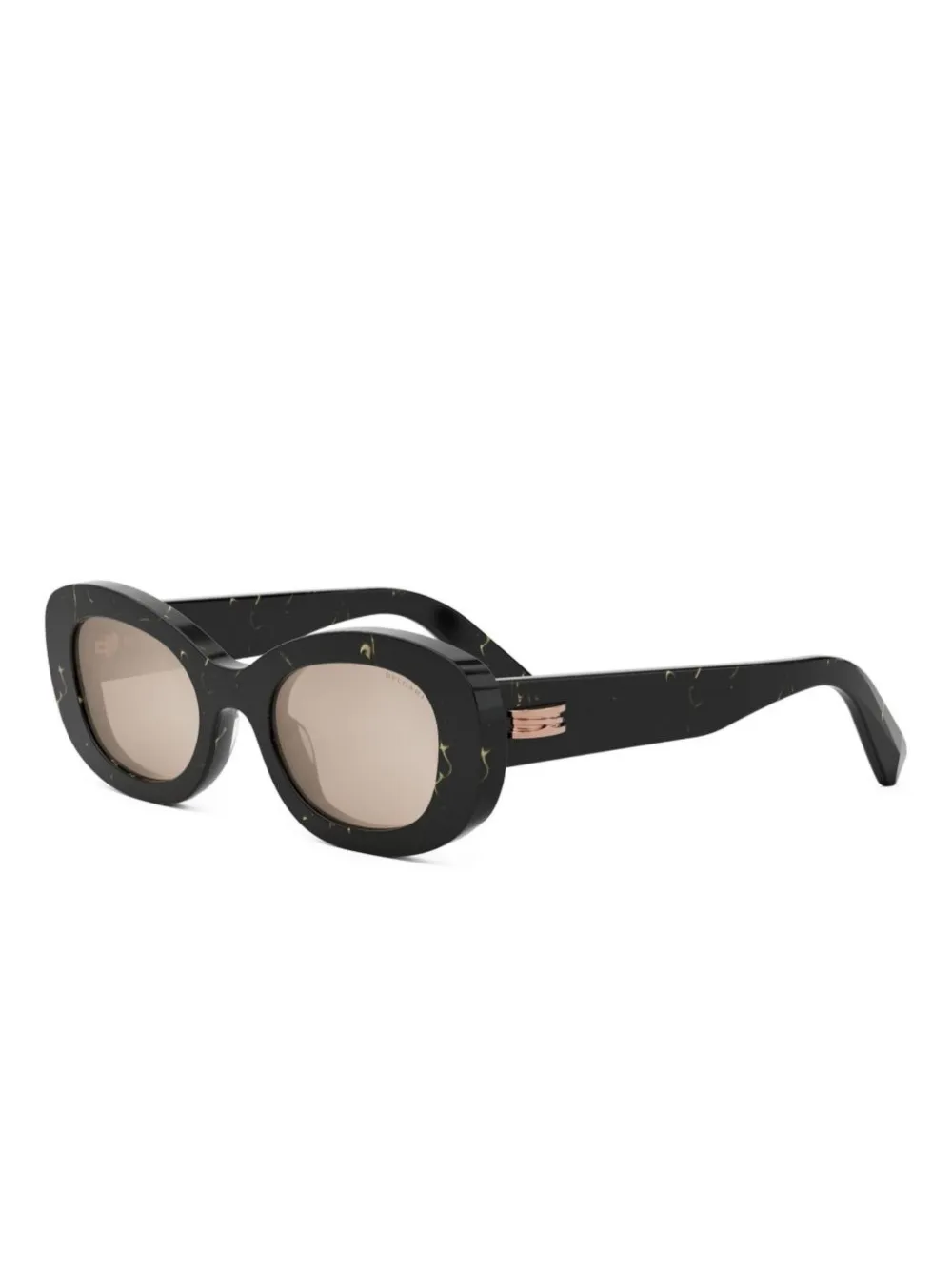 Bvlgari geometric-frame sunglasses - Zwart