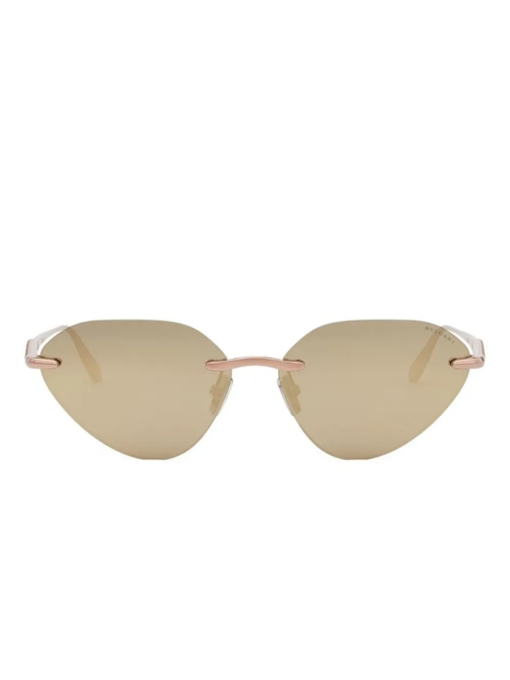 Bvlgari geometric-frame sunglasses - Roze