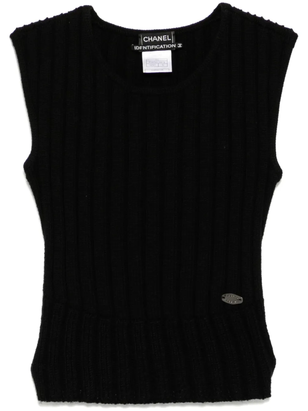 CHANEL Pre-Owned 1999 sleeveless top | Black | Image 1