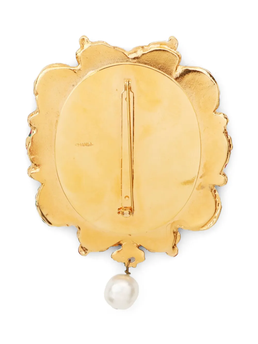 CHANEL Pre-Owned 1960s CC broche - Goud