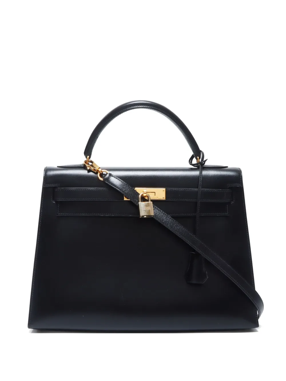 Hermès Pre-Owned 1998 ケリー 32 ハンドバッグ - ブラック Hermès Pre-Owned 1998 ケリー 32 ハンドバッグ - ブラック
