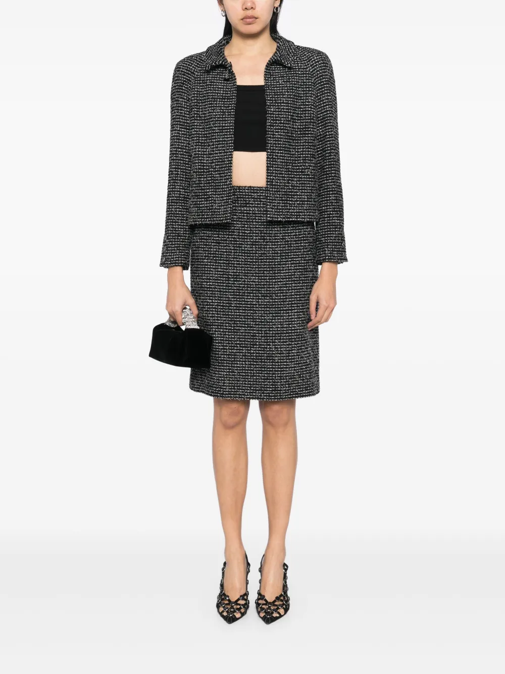 CHANEL Pre-Owned falda con chamarra 2003 | Image 2