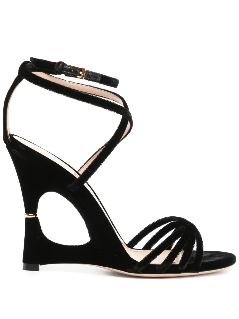 TOM FORD 105mm strappy sandals Black